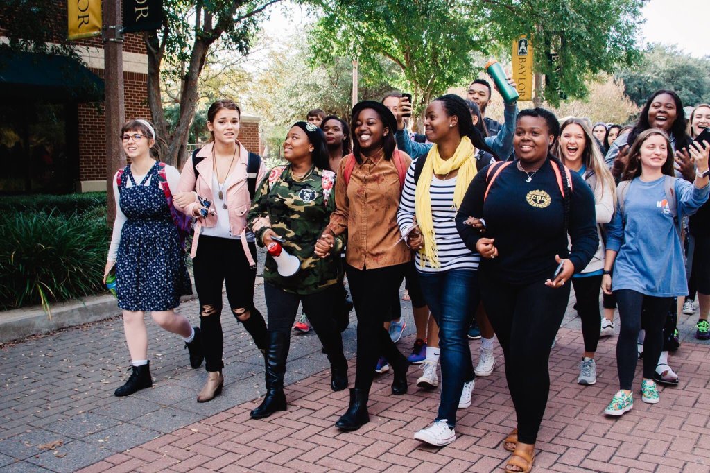I Walk With Natasha March, Baylor University (Photograph by Marissa Elaine Photography)